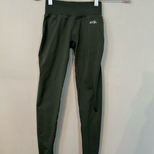 AYBL Womens Olive Green Active Leggings